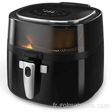 Friteuse à air numérique 7.5L 1800W avec agitateur automatique de nourriture à écran tactile Friteuses électriques fours à micro-ondes